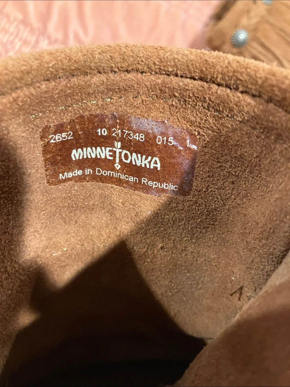 Minnetonka three tiered fringe boots size 10 C